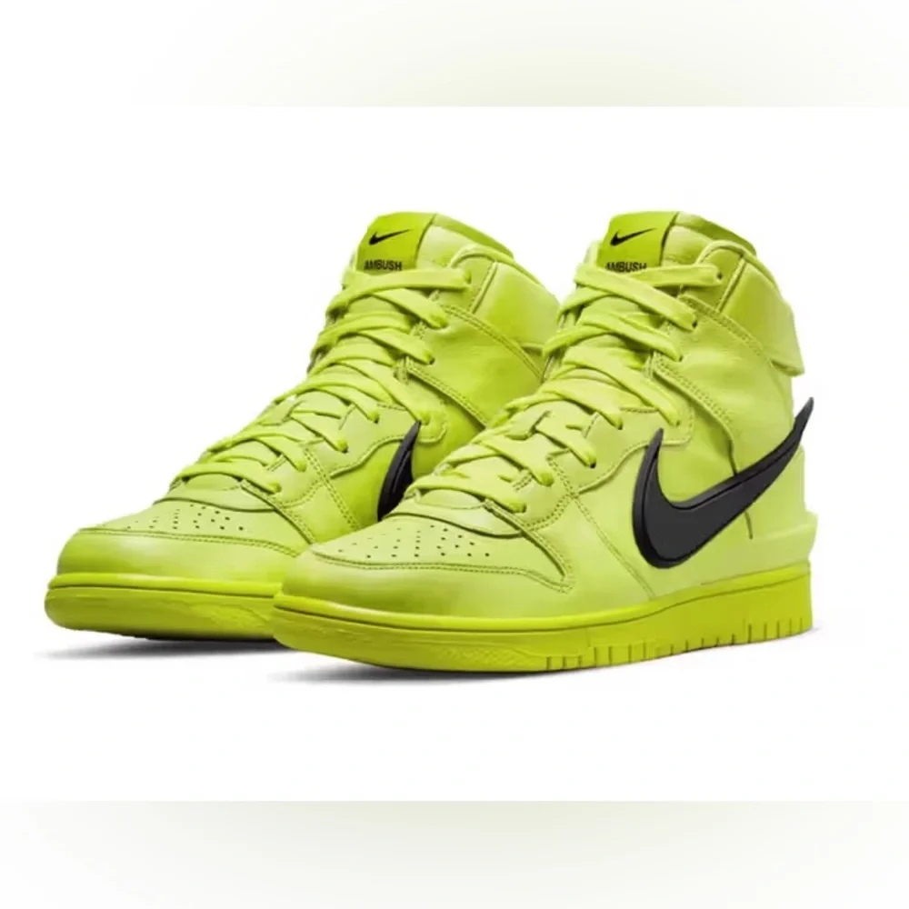 Nike x AMBUSH Nike Dunk Hi Flash Lime with Box